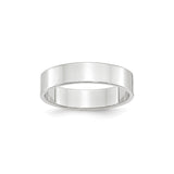 10k White Gold Flat, Lightweight wedding band ring