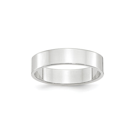 10k White Gold Flat, Lightweight wedding band ring