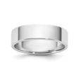 10k White Gold Flat, Lightweight wedding band ring