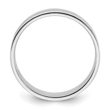 10k White Gold Flat, Lightweight wedding band ring alternate angle