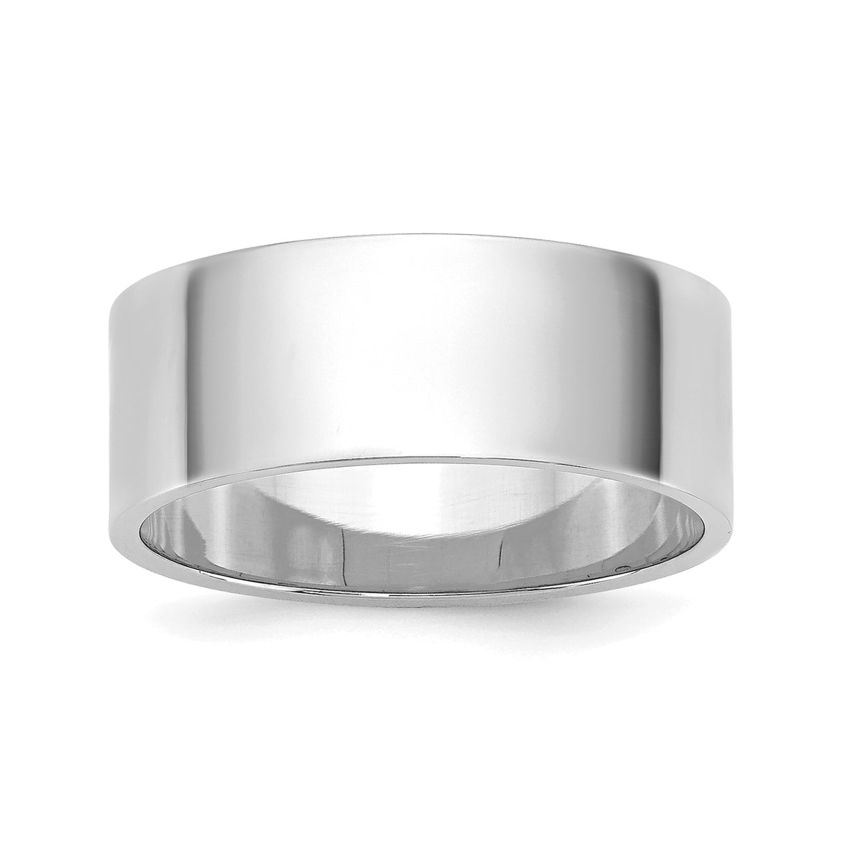 10k White Gold Flat, Lightweight wedding band ring