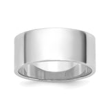 10k White Gold Flat, Lightweight wedding band ring