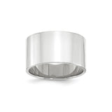 10k White Gold Flat, Lightweight wedding band ring