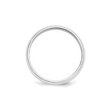 10k White Gold Domed wedding band ring alternate angle