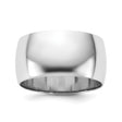 14k White Gold Domed wedding band ring