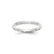 10k White Gold Domed wedding band ring