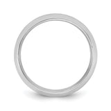 10k White Gold Domed wedding band ring alternate angle