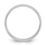 10k White Gold Domed, Lightweight wedding band ring alternate angle