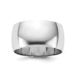 10k White Gold Domed, Lightweight wedding band ring