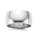 10k White Gold Domed, Lightweight wedding band ring