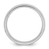 10k White Gold Knife Edge, Comfort Fit wedding band ring alternate angle