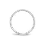 10k White Gold Knife Edge, Comfort Fit wedding band ring alternate angle