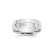 10k White Gold Knife Edge, Comfort Fit wedding band ring