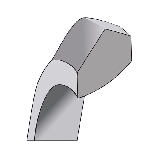 14K White Gold Knife Edge Comfort-Fit Wedding Band, Solid 4 mm Wide, Polished Finish