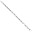 14K White Gold 5.4 mm Solid Chain Bracelet