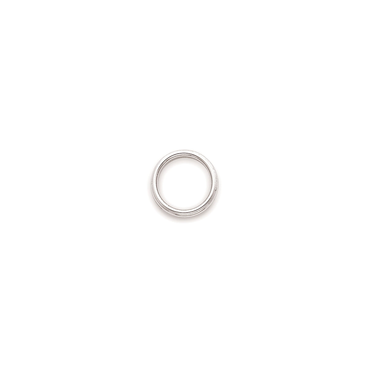 10k White Gold Milgrain, Domed wedding band ring detail view