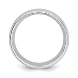 10k White Gold Milgrain, Comfort Fit wedding band ring alternate angle