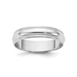 14k White Gold Milgrain, Lightweight wedding band ring