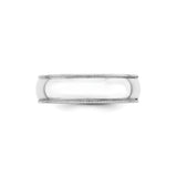 10k White Gold Milgrain, Lightweight wedding band ring detail view