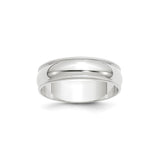 10k White Gold Milgrain, Lightweight wedding band ring