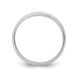 14k White Gold Milgrain, Lightweight wedding band ring alternate angle