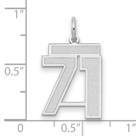 14k White Gold Chi Rho Pendant, Ancient Christian Symbol Religious Charm