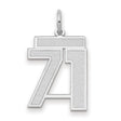 14k White Gold Chi Rho Pendant, Ancient Christian Symbol Religious Charm
