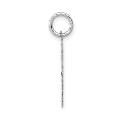 14k White Gold Chai Pendant, Minimalist Jewish Faith Charm for Women or Unisex Wear