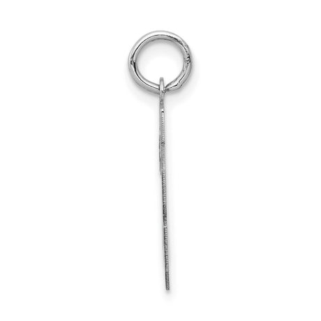 14k White Gold Number 28 Pendant, Bold Jersey Style Athletic Charm for Men or Unisex Wear