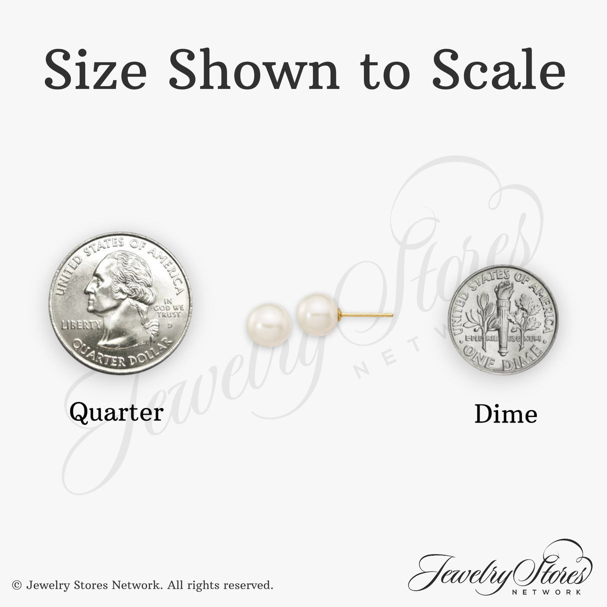 14k Yellow Gold Pearl Stud Earrings, Classic White Cultured Pearls, Minimalist Style for Women
