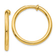 14k Yellow Gold Hoop Earrings for Women and Unisex Wear, Classic Polished Finish with Minimalist Circular Design, Lightweight Fine Jewelry for Everyday or Elegant Fashion, Real Versatile Gold Hoops