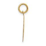 A Date to Remember Charm Pendant in Real 14k Yellow Gold