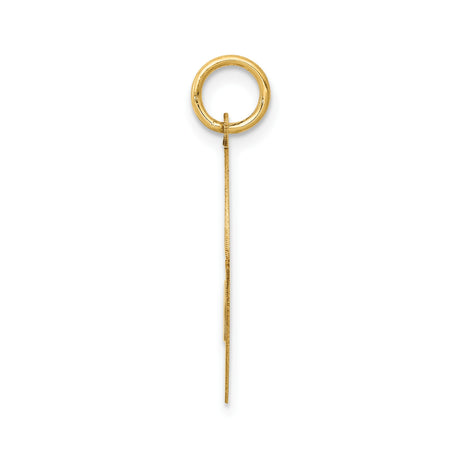 14k Yellow Gold Yorkshire Terrier Pendant, Unisex Dog Memorial Charm for Necklace or Bracelet