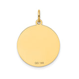 14k Yellow Gold Yorkshire Terrier Pendant, Unisex Dog Memorial Charm for Necklace or Bracelet