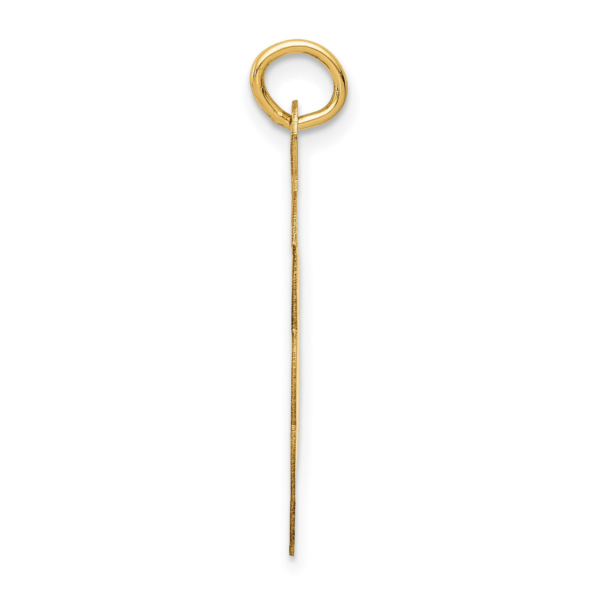 Wedding Bells With Bow Charm Pendant in Real 14k Yellow Gold