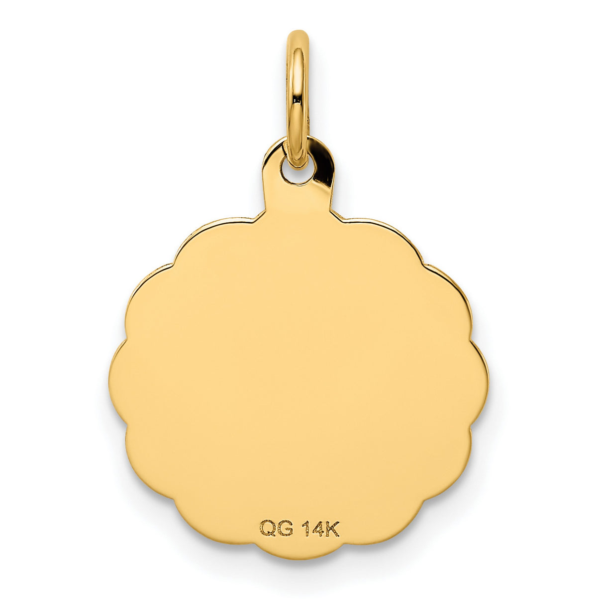 14k Yellow Gold Heart Pendant with You Are Always in My Heart Engraving, Memorial Jewelry for Women