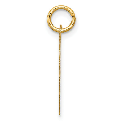 14k Yellow Gold Pendant with Two Doves and Hearts, Scalloped Edge Disc
