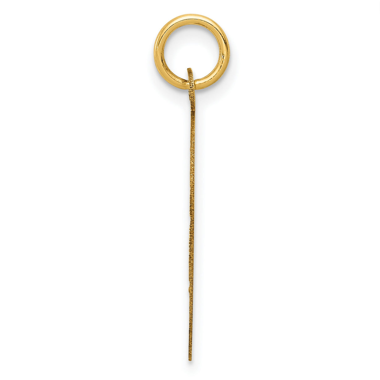 14k Yellow Gold Round Pendant with Decorative Border, Sentimental Milestone Charm for Women