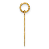 14k Yellow Gold Pendant, Scalloped Round Design with A Date to Remember Engraving