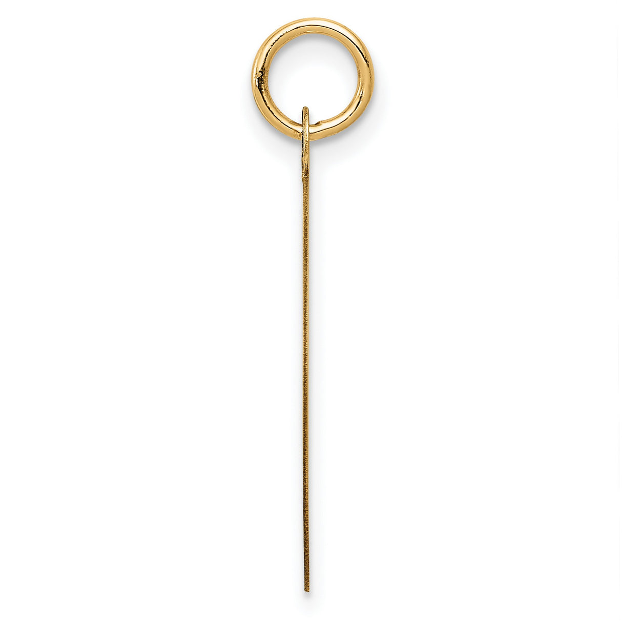 14k Yellow Gold Happy Anniversary Round Pendant with Geometric Accents, Romantic Charm