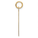 14k Yellow Gold Happy Anniversary Round Pendant with Geometric Accents, Romantic Charm