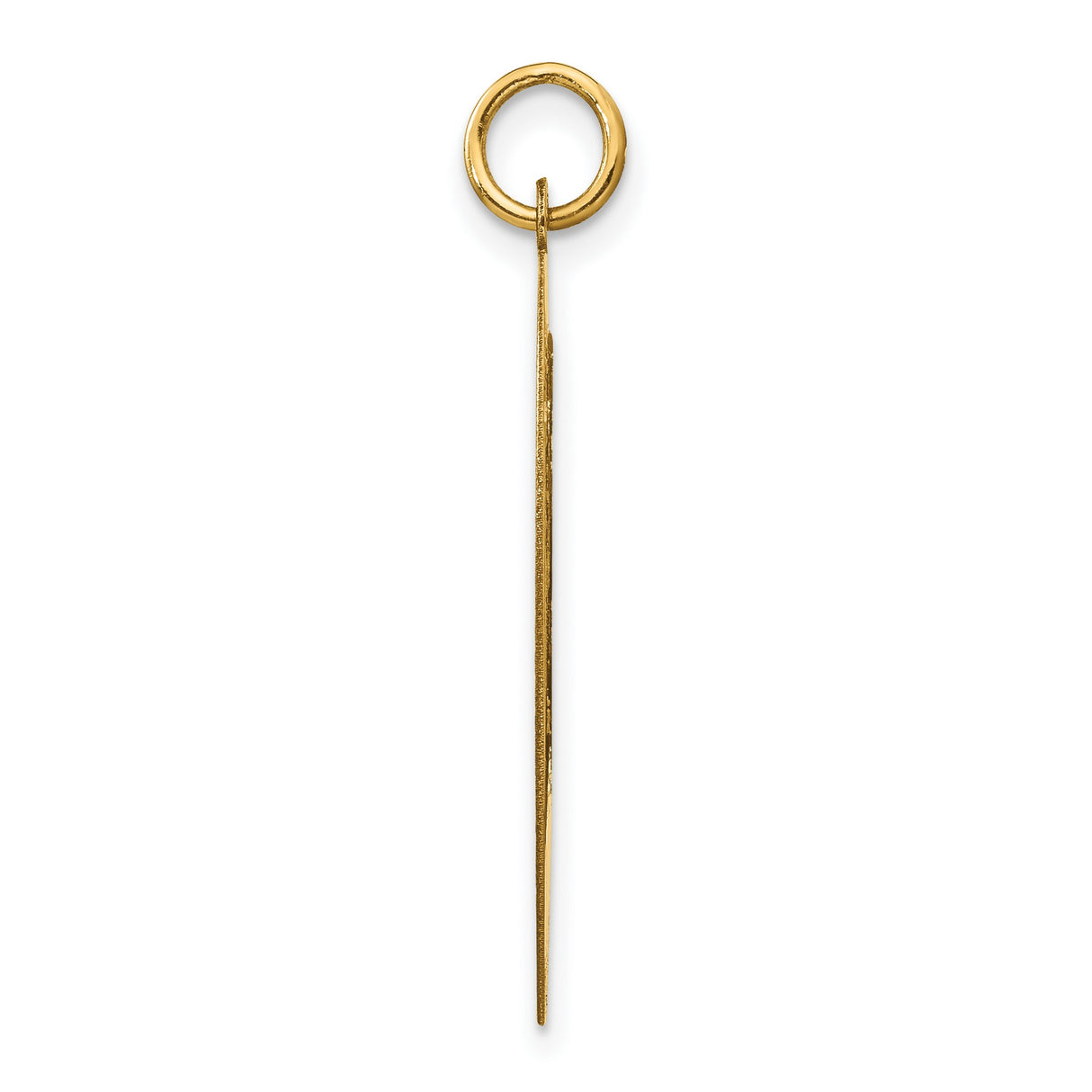 Break Apart Mizpah Coin Emotional Bond Words Genesis 31:49 on Heart Shaped Charm Pendant in Real 14k Yellow Gold