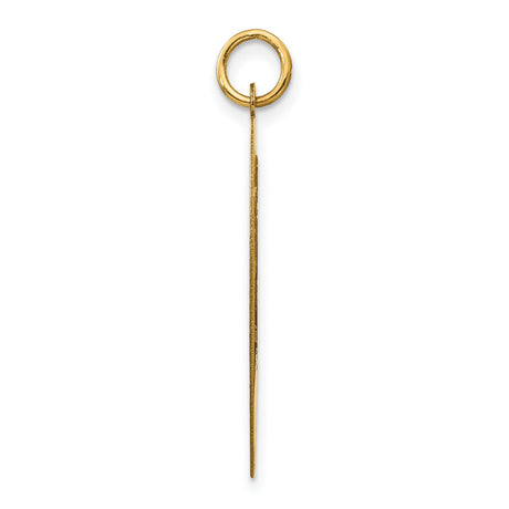 Break Apart Mizpah Coin Emotional Bond Words Genesis 31:49 on Heart Shaped Charm Pendant in Real 14k Yellow Gold