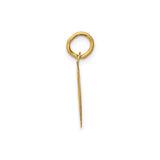 14k Yellow Gold Graduation Pendant with Cap and Diploma Design, Unisex Academic Charm
