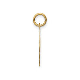 14k Yellow Gold Graduation Day Pendant with Cap and Diploma Design
