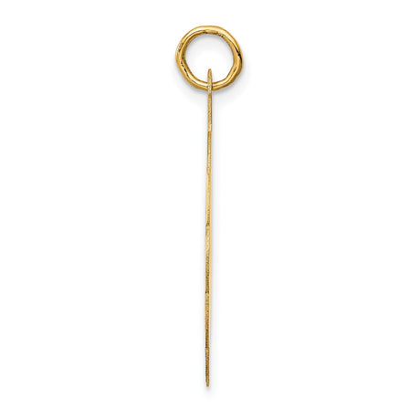 14k Yellow Gold Graduation Pendant with Cap and Diploma Design, Unisex Academic Charm