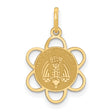 14k Yellow Gold Confirmation Dove Pendant with My Confirmation Engraving, Religious Charm