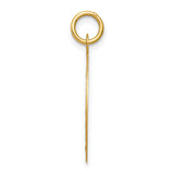 14k Yellow Gold Confirmation Pendant with Raised Cross and Sunburst Design