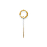 14k Yellow Gold Sweet 16 Pendant with Heart, Round Disc Charm for Teen Girls