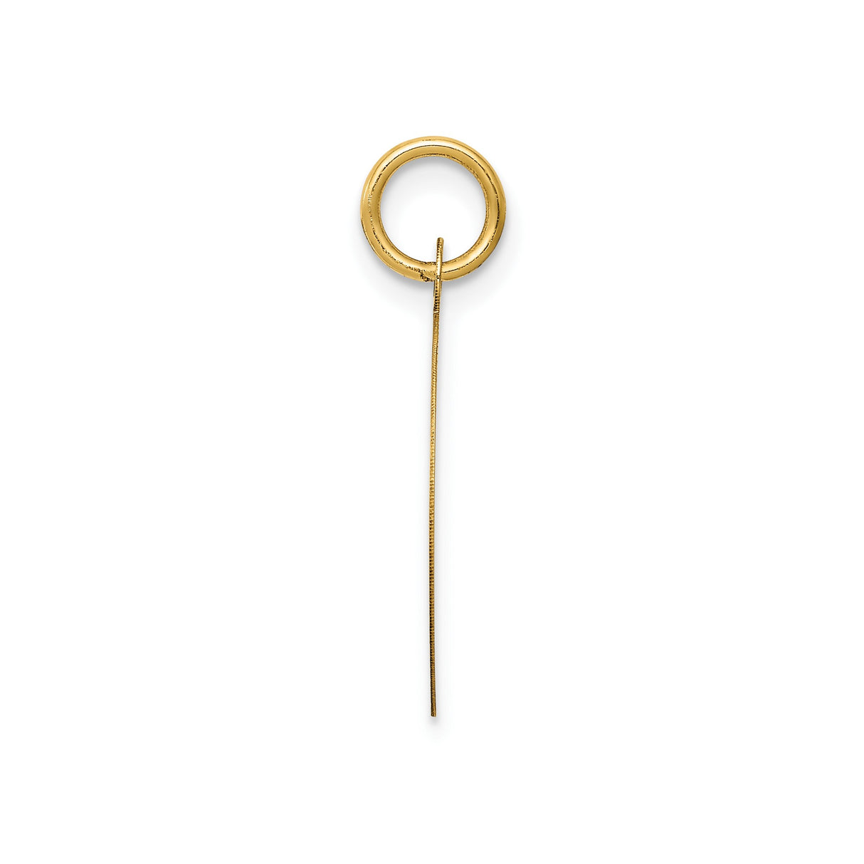 14k Yellow Gold Pendant, Round Happy Birthday Medallion Charm, Sentimental Jewelry